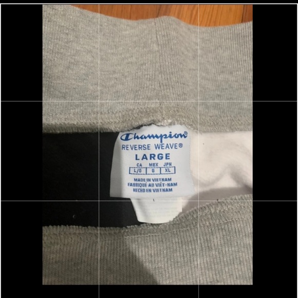 NWT Champion reverse weave colorblock joggers women size LARGE black & white🖤🤍 - Picture 3 of 3